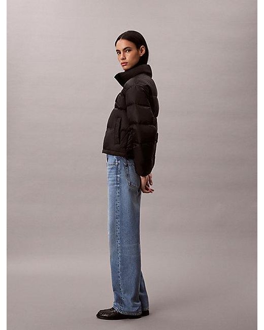 Calvin Klein Monogram Donsjack in het Blue