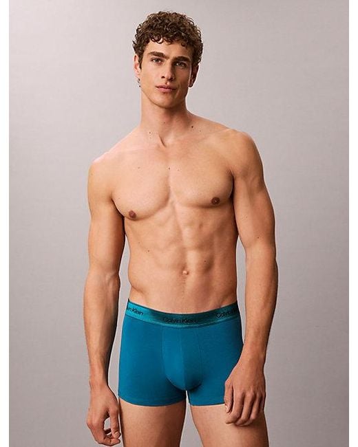 Calvin Klein Blue 3 Pack Trunks for men