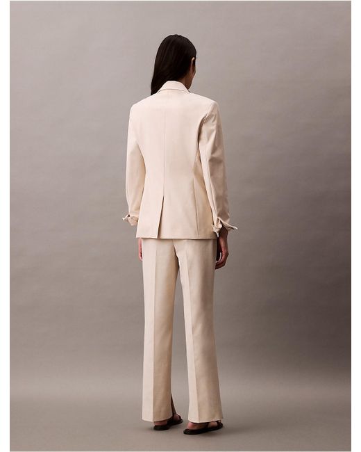 Calvin Klein Brown Refined Stretch Tapered Trouser