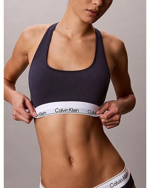 Calvin Klein Multicolor Unlined Bralette Icon Cotton Modal