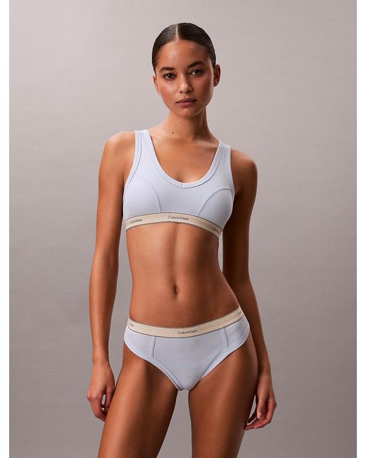 Calvin Klein Multicolor Lightly Lined Triangle Bralette