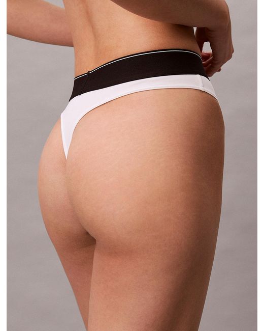 String Élastique Calvin Klein en coloris White