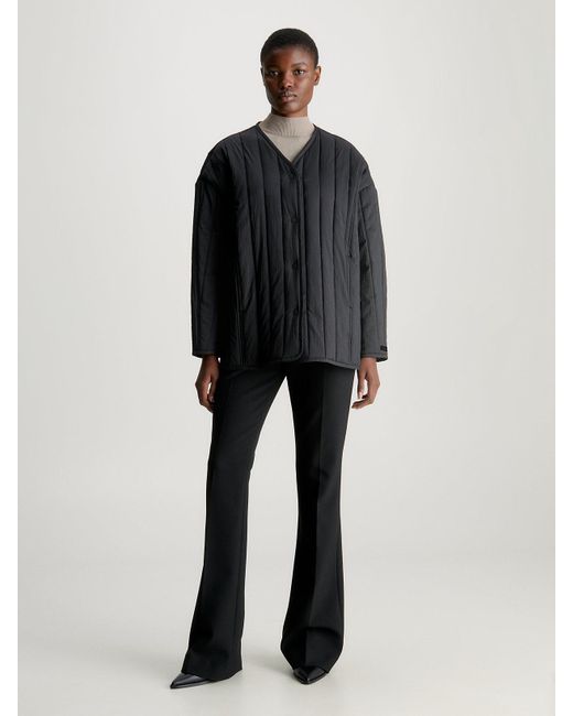 Veste légère matelassée Calvin Klein en coloris Black