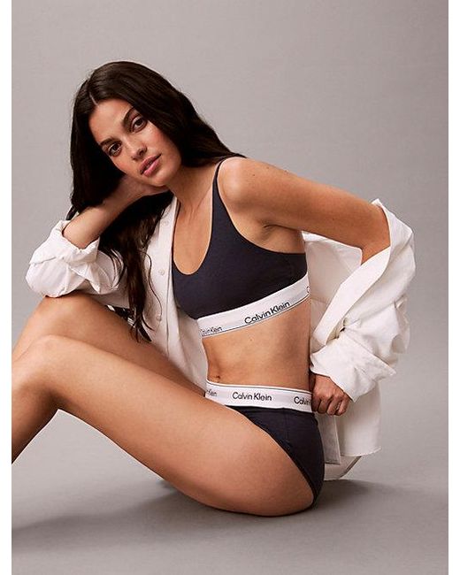 Calvin Klein Blue Boy Shorts Icon Cotton Modal