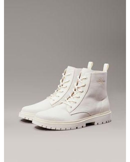 Calvin Klein Boots aus Canvas in White für Herren
