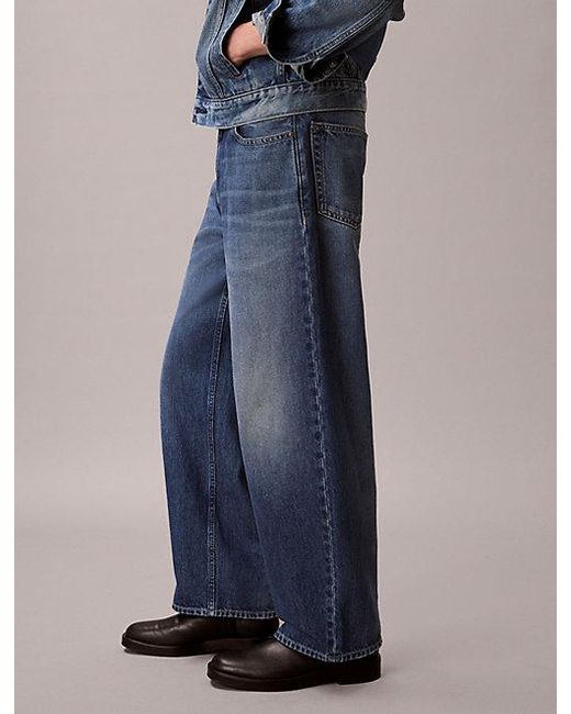 Calvin Klein Blue Jeans Barrel Fit Jeans for men
