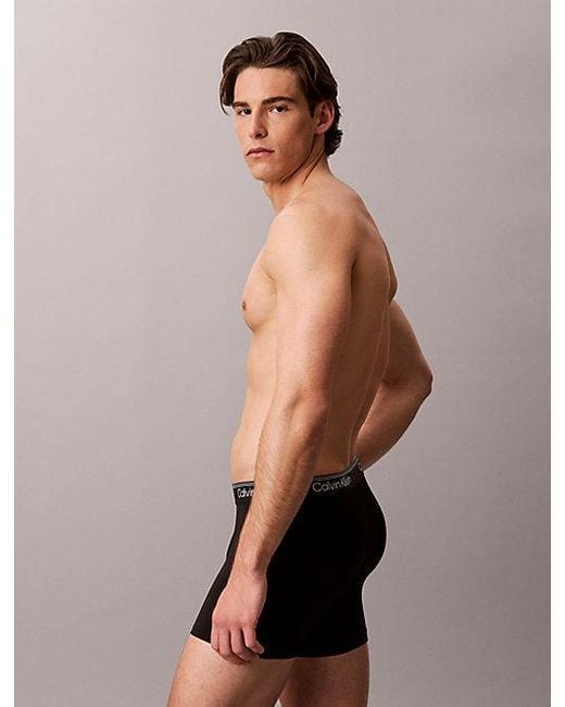 Calvin Klein Black 7 Pack Boxer Briefs Micro Stretch for men