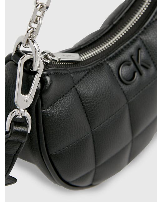 Calvin Klein Black Mini Quilted Handbag