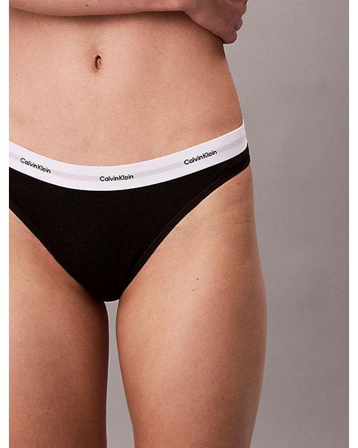 Calvin Klein Pink Bikini Briefs Cotton Stretch Rib