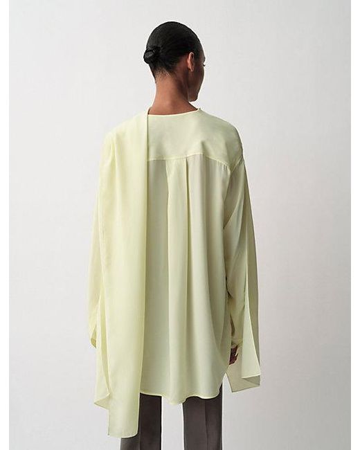 Calvin Klein Green Kiki Draped Shirt