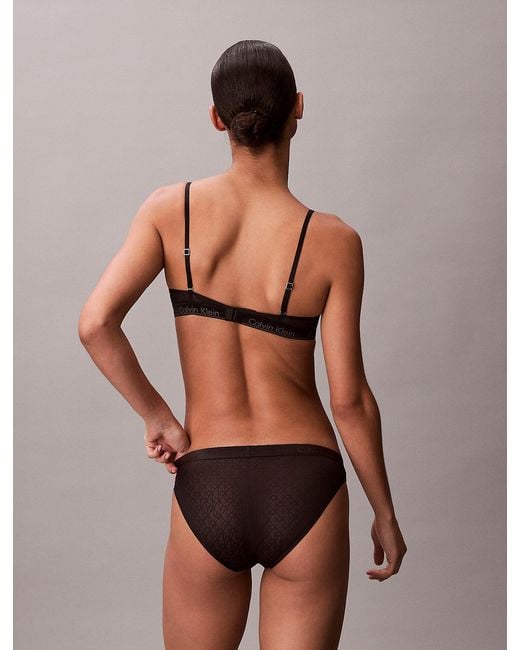 Calvin Klein Black Lightly Lined Demi Bra