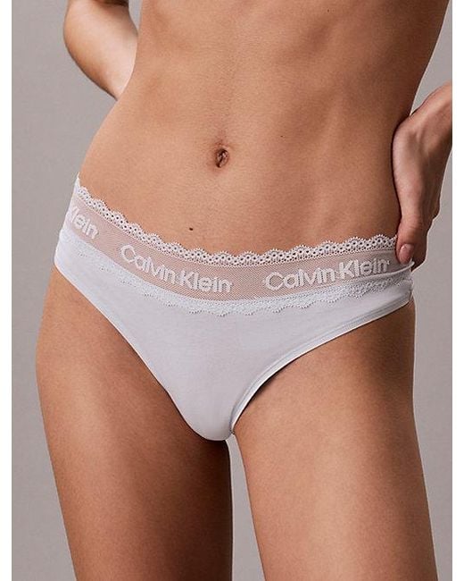 Calvin Klein Multicolor Thong Cotton Lace