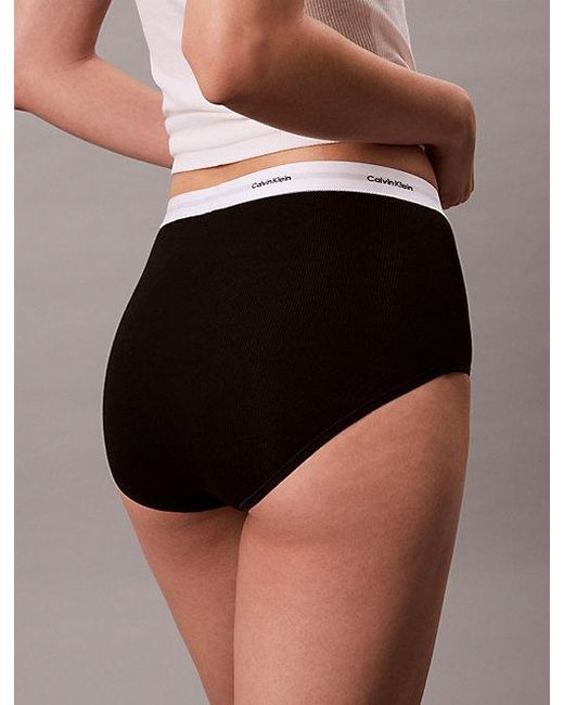 Calvin Klein White Briefs Cotton Stretch Rib