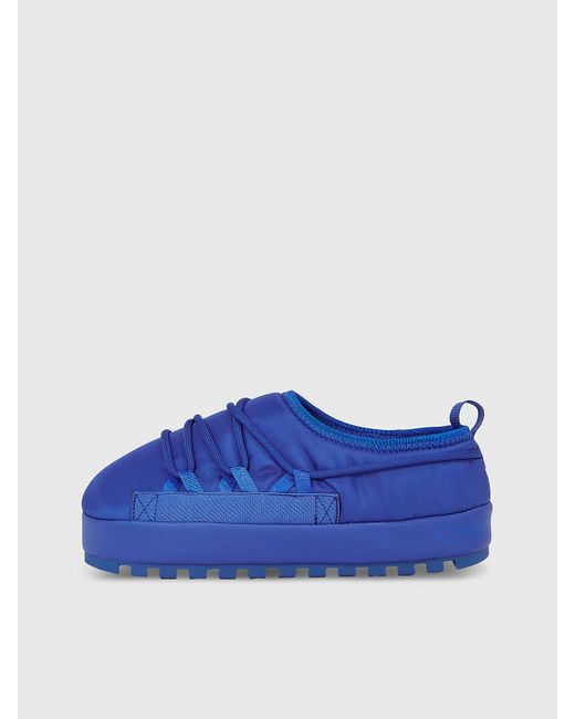 Calvin Klein Blue Platform Slippers for men