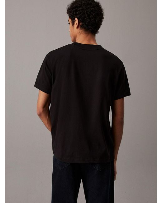 Calvin Klein Black Monogram T-Shirt for men