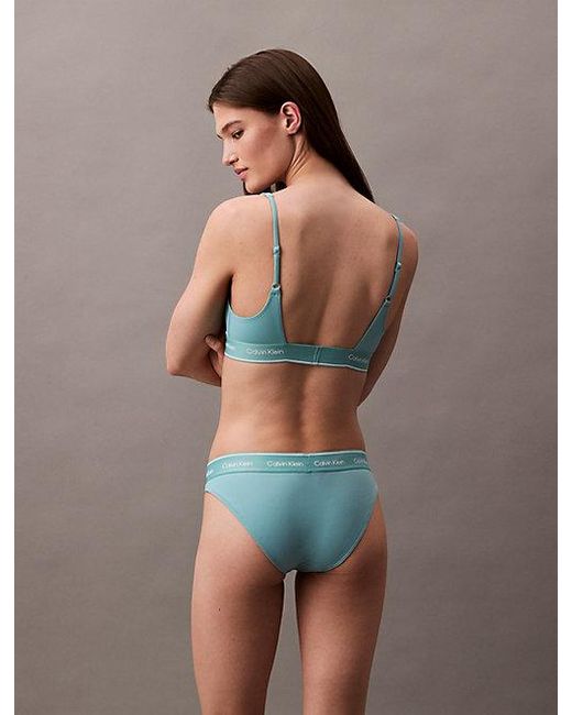 Calvin Klein Bralette Bikinitop in het Green