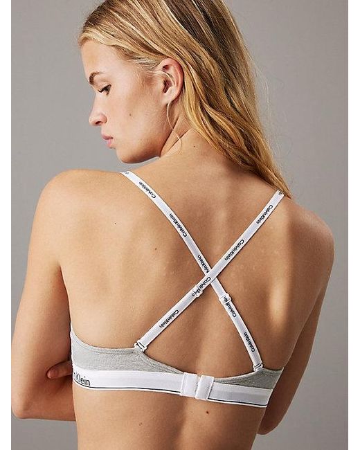 Calvin Klein Brown Breathable Cotton Modal Demi Bra
