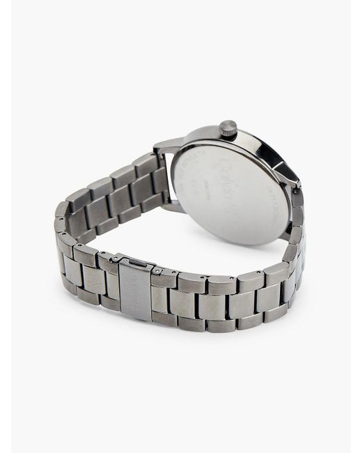 Calvin Klein Gray Ionic Plated Steel Watch for men