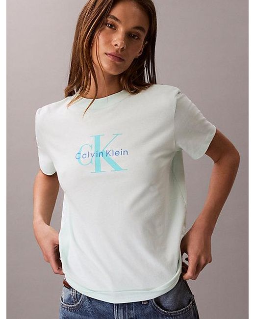 Calvin Klein Blue Jeans Monogram T-Shirt