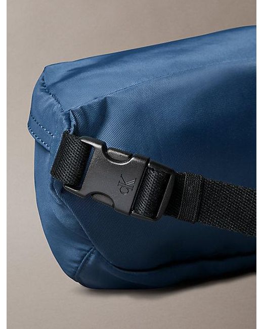 Calvin Klein Blue Nylon Signature Logo Bum Bag for men
