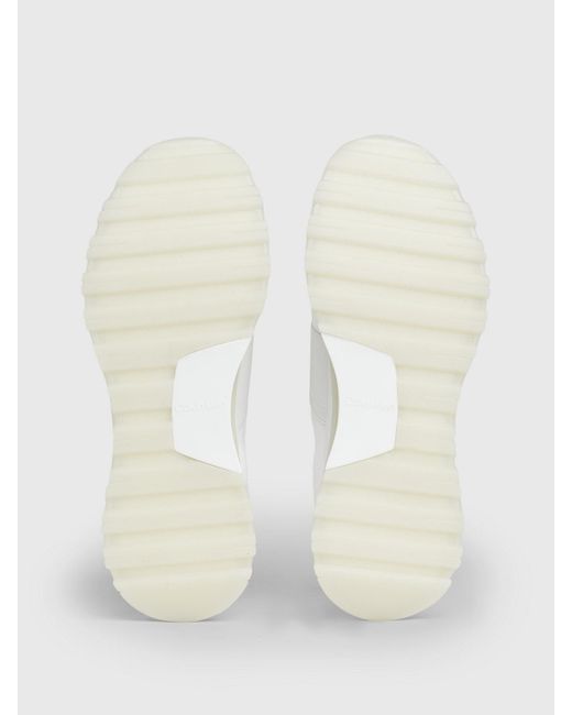 Calvin Klein White Slip-on Sock Trainers