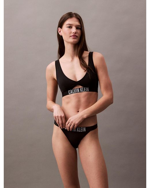Calvin Klein Black Bralette Bikini Top