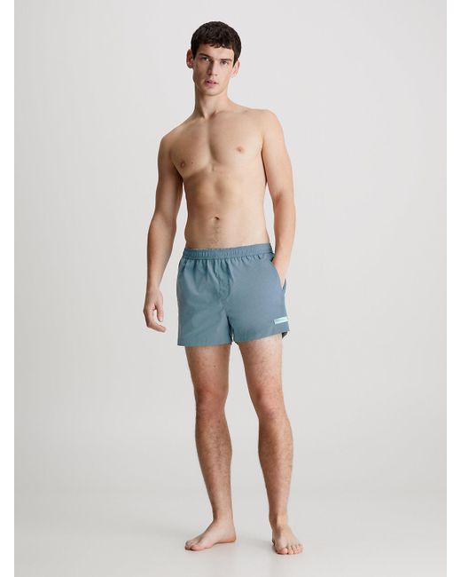Calvin Klein Blue Short Drawstring Swim Shorts for men