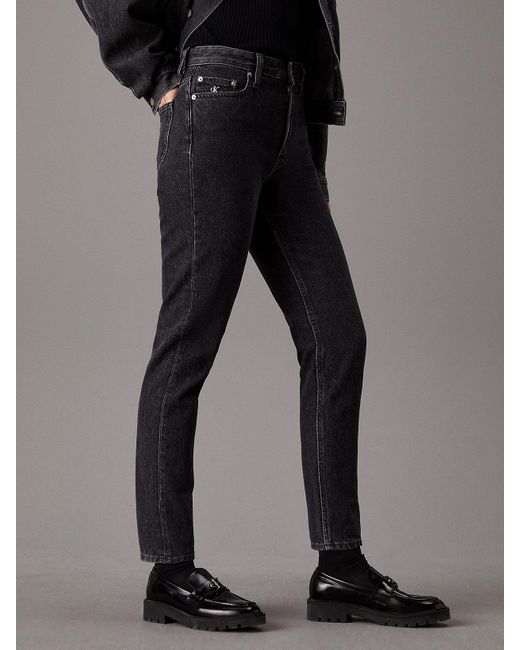 Mom Jeans Calvin Klein en coloris Black