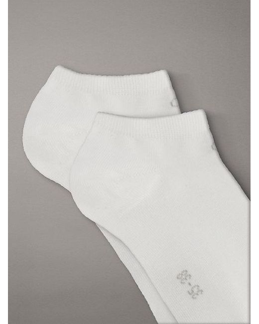 Calvin Klein Gray 3 Pack Soft Cotton Stretch Ankle Socks