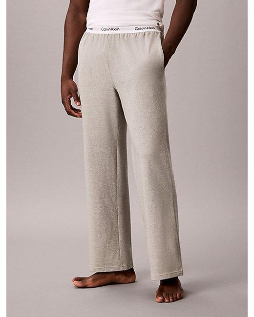 Calvin Klein Pyjamabroek in het Gray voor heren
