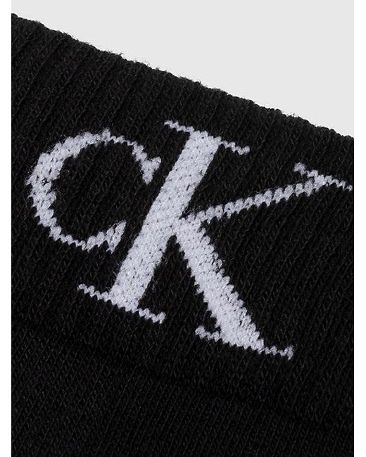 Calvin Klein Black 2 Pack Soft Cotton Stretch Ankle Socks for men