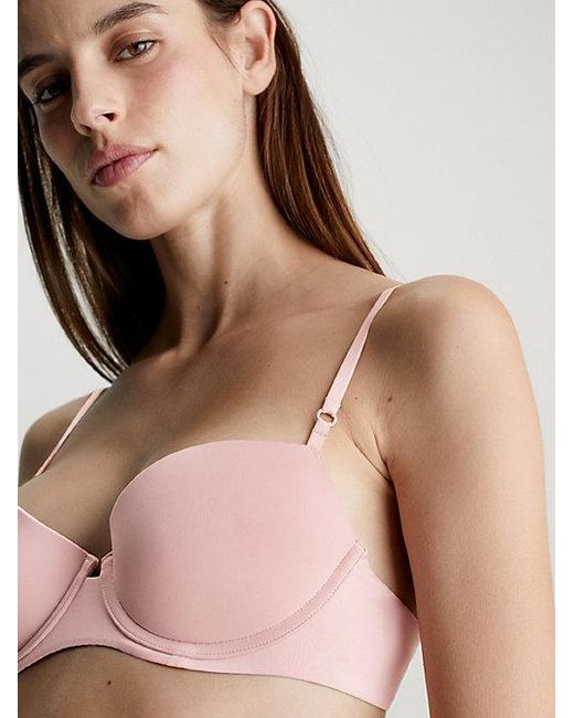 Calvin Klein Pink Lift Balconette Bra Minimalist