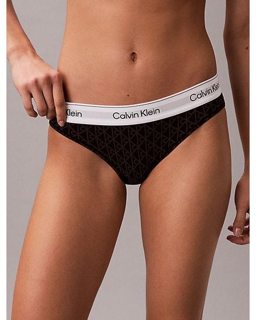 Calvin Klein Brown Bikini Briefs Icon Cotton Modal