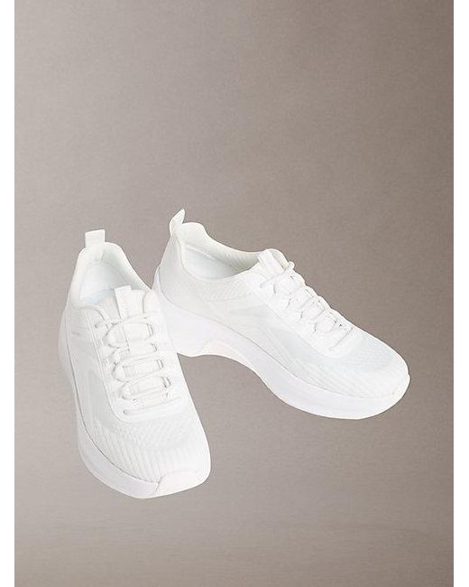 Calvin Klein Multicolor Ck Volumax Chunky Ck Stripe Runner Trainers for men