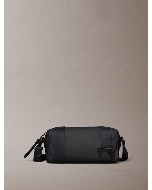 Calvin Klein Gray Canvas Camera Bag for men