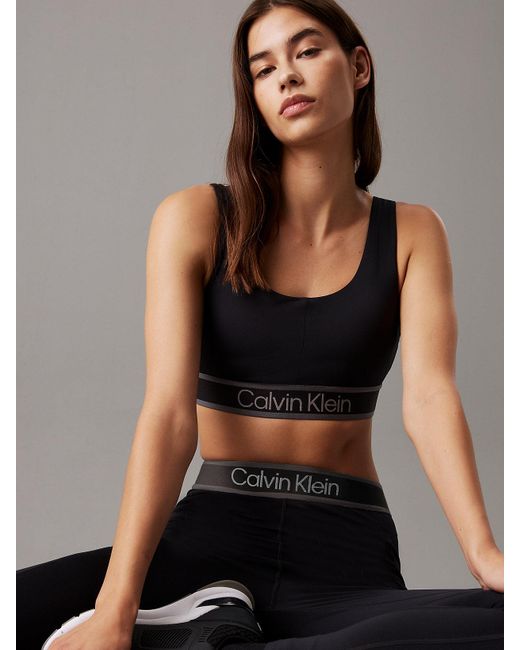 Calvin Klein Black Medium Impact Sports Bra