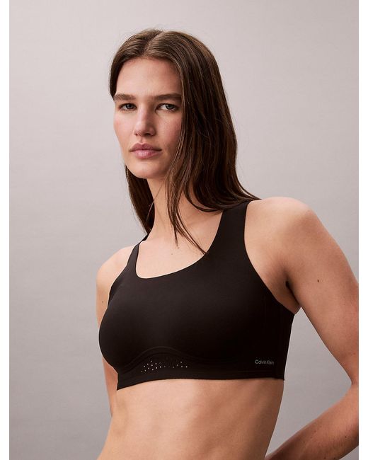 Calvin Klein Black Invisible High Impact Performance Sports Bra