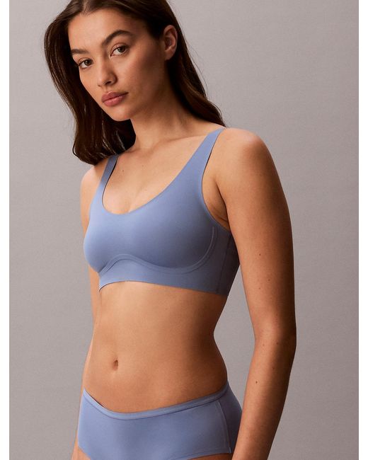 Calvin Klein Blue Soft Wire Bralette