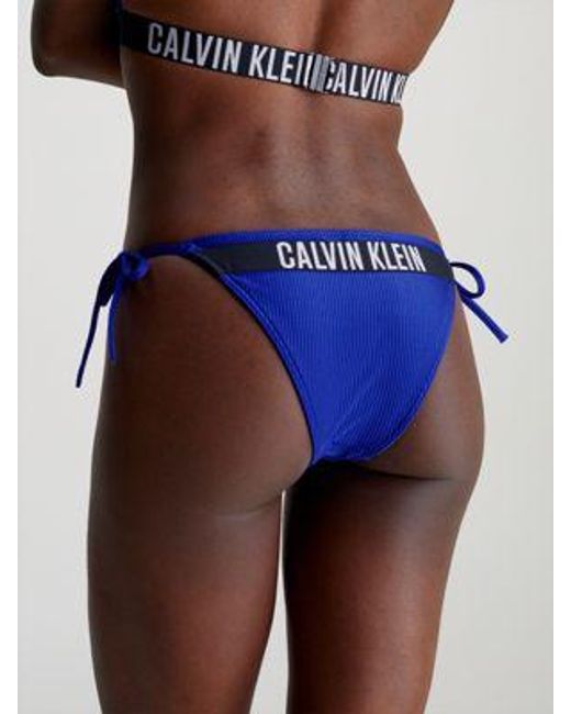 Calvin Klein Bikinibroekje Met Strikbandjes - Intense Power in het Blue