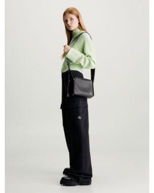 Bandolera cuadrada Calvin Klein de color Black