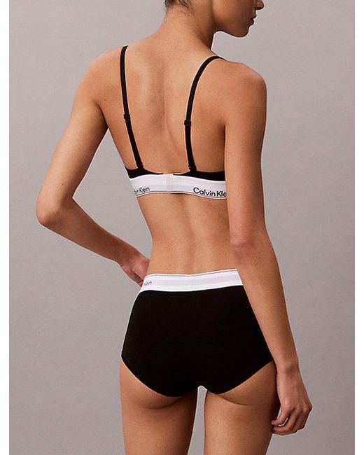 Calvin Klein Black Boy Shorts Icon Cotton Modal