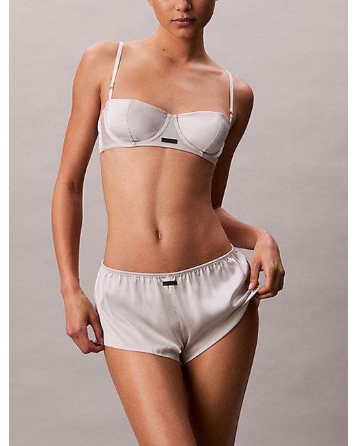 Calvin Klein Multicolor Satin Balconette Bra
