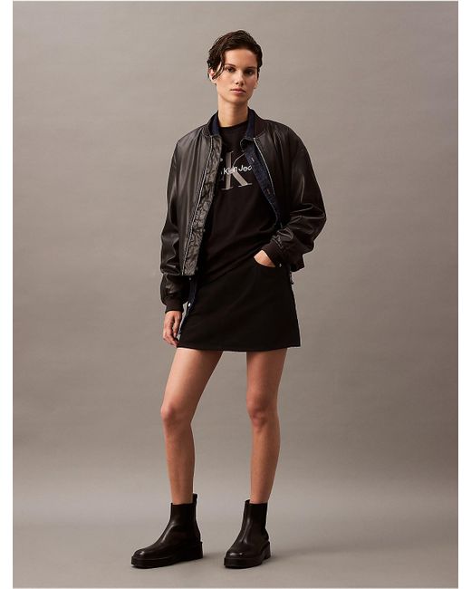Calvin Klein Black Calvin Klein Monogram Logo Tee