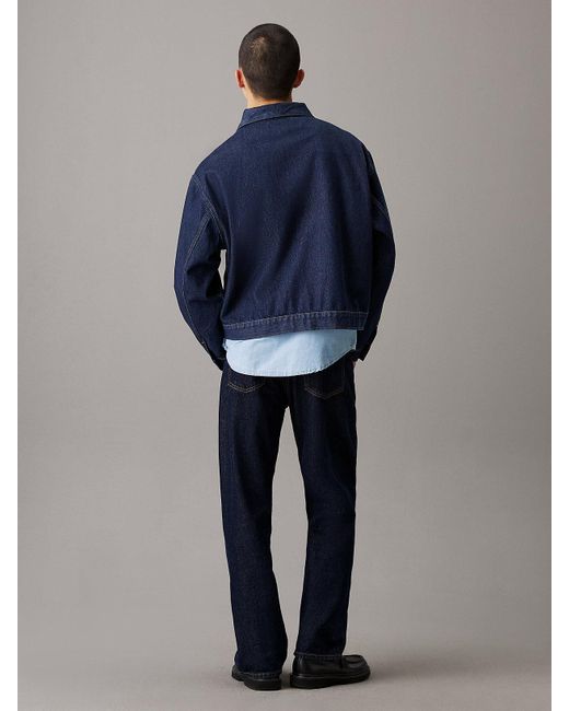 Veste Zippée Relaxed En Jean Calvin Klein pour homme en coloris Blue