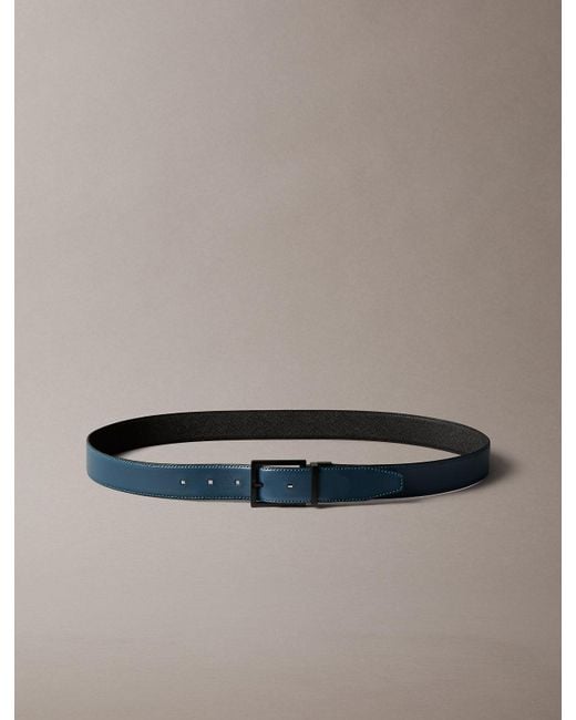 Calvin Klein Multicolor Reversible Soft Nappa Leather Belt for men