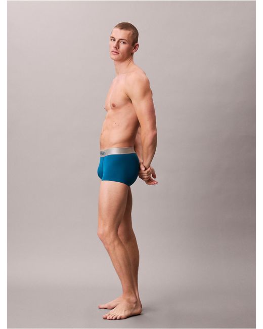 Calvin Klein Blue Low Rise Trunks for men