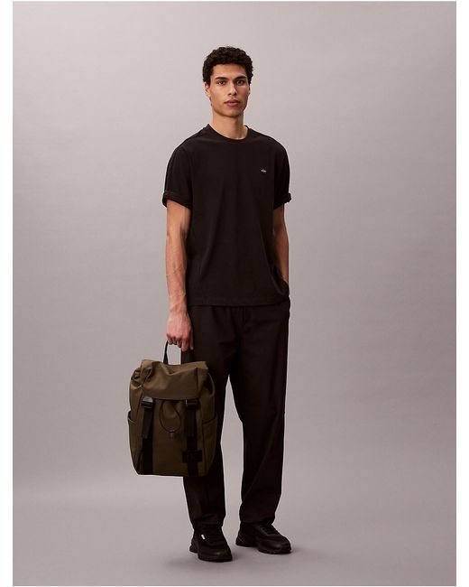 Calvin Klein Gray Canvas Backpack for men