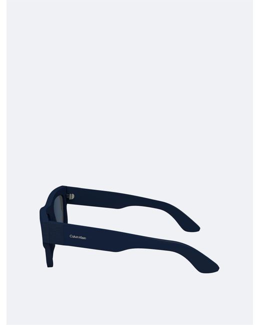 Calvin Klein Blue Naturals Modified Rectangle Sunglasses for men