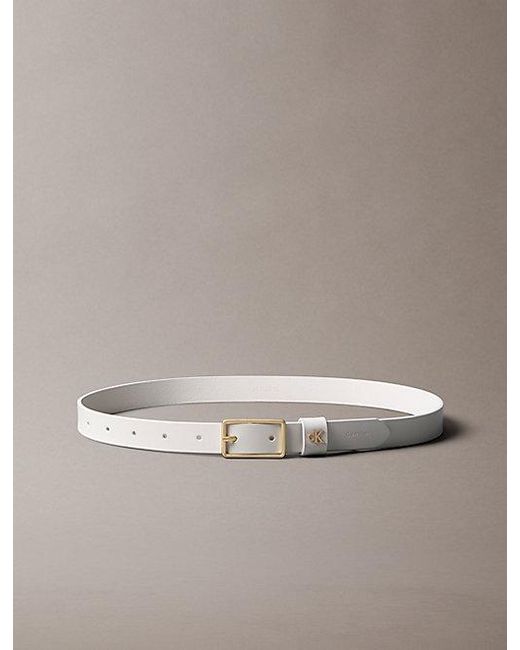 Calvin Klein Multicolor Leather Monogram Hardware Belt