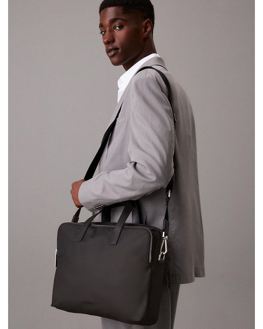 Borsa Per Computer Portatile di Calvin Klein in Gray da Uomo